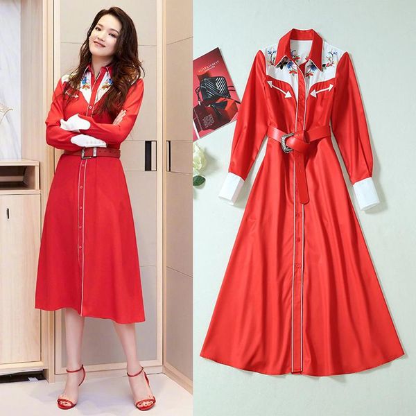

star with fashion color long dress in the temperament of cultivate morality casual dresses, Black;gray