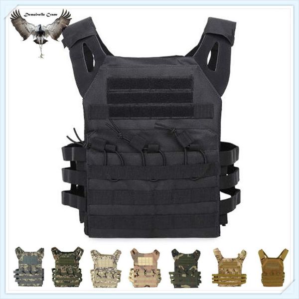 

men's vests g.sky functional tactical body armor jpc molle plate carrier vest outdoor cs game paintball military equipment, Black;white
