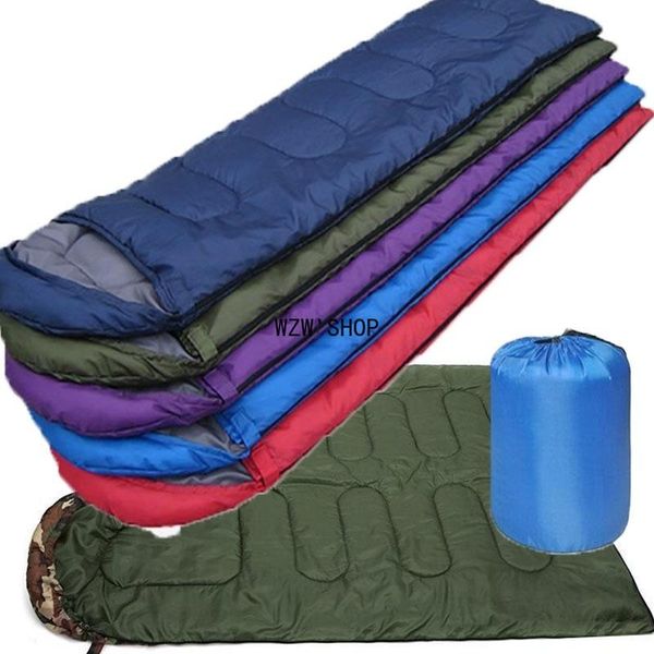 

sleeping bags bag single person zip hiking camping suit case envelope waterproof free
