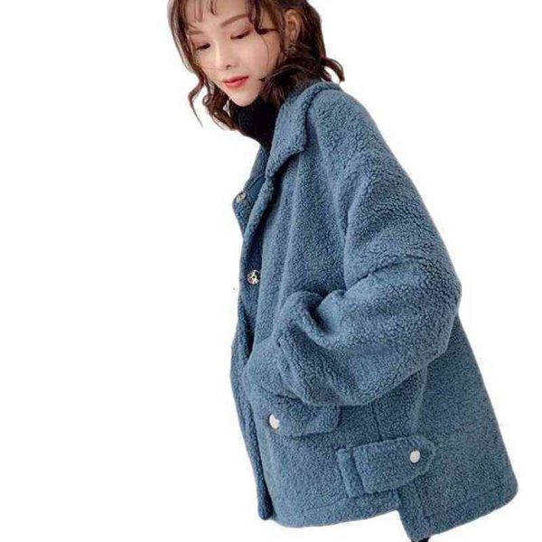 

plush short coat women's 2021 autumn winter lamb wool small fur dress, Black