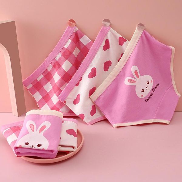 

panties 3 piece/lot korean version of children's underwear girl's three and four-corner pure cotton big briefs, Camo