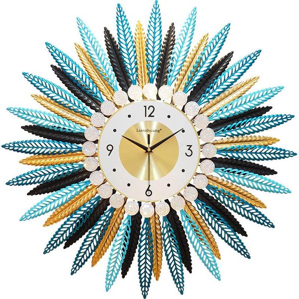 

creative decorative clock in living room wall mounted family restaurant simple and fashionable quartz clocks