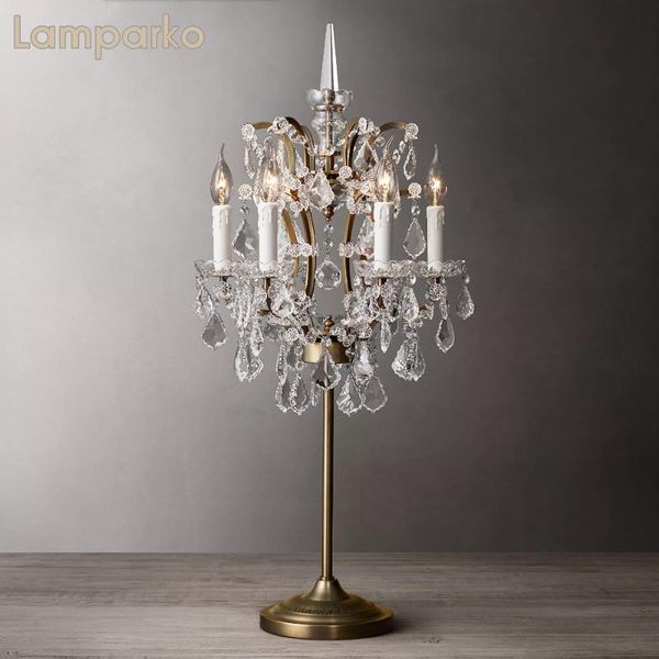 

table lamps 19th c. rococo country led indoor lamp classic crystal bedroom desk art deco smoky cristal living room light fixture