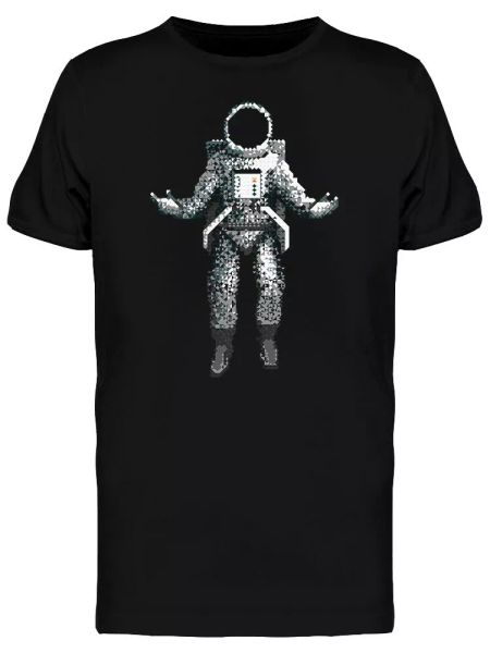 

astronaut in zero gravity in space (), tee men's -image by shutterstock, White;black