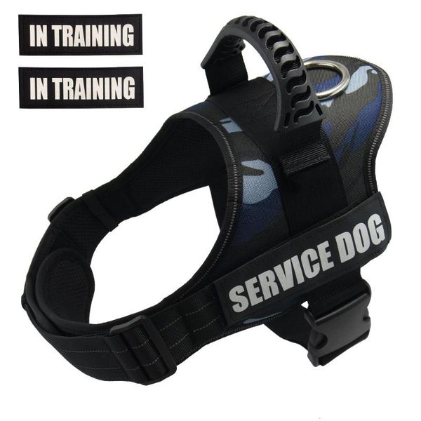 

dog collars & leashes pet-k9 service harness, heavy duty pet harness padded extra big large medium small reflective harnesses vest