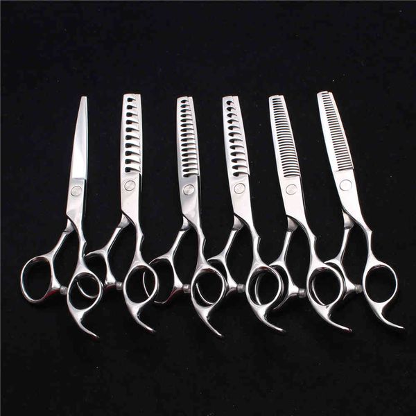

6" 17cm 440c customized barber shop cutting shears thinning hairdressing supplies professional hair scissors c2000