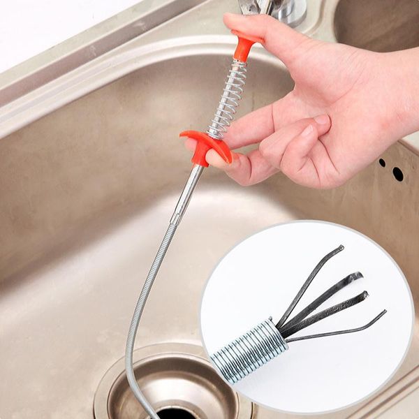 

drain snake cleaner sticks clog remover cleaning tools spring pipe dredging h99f other bath & toilet supplies