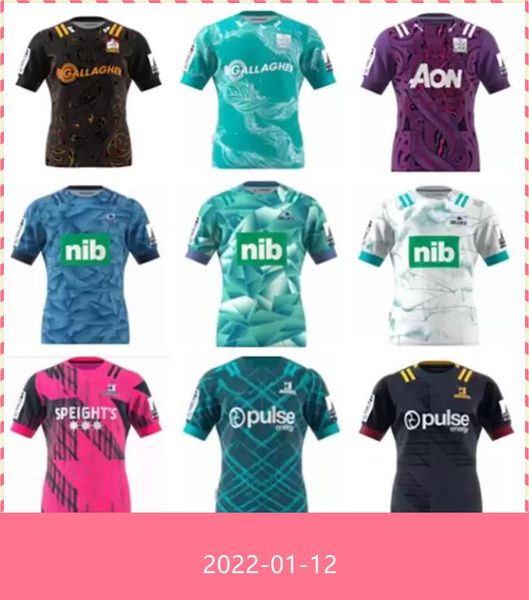 

new super rugby jersey zealand blues hurricanes crusaders highlanders jerseys shirts dd, Black;gray