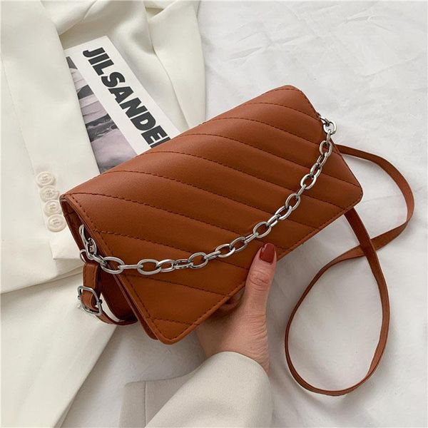 

women designer shoulder messenger small square bags 2021 fashion summer rhombus bag female embroidery thread solid color cross body