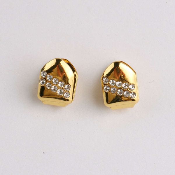 

hiphop hip hop decorative braces single tooth gold plated teeth grills, Silver
