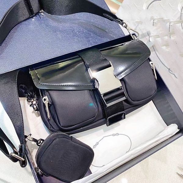 

women fashion cross body messenger motorcycle bag shoulder handbag men luxurys designers bags parachute nylon fabric genuine leather all mat