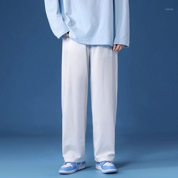 

men's pants summer thin casual breeches solid color fashion slacks trousers xz88 size36-40, Black