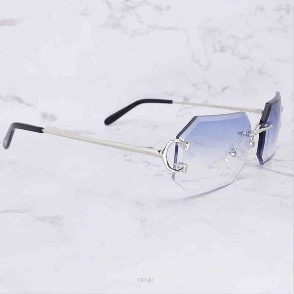 

2022 factory wholesale new diamond cut men and women fashion luxury designer sunglasses wire c rapper glasses gafas de sol, White;black