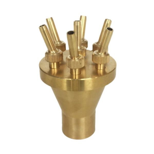 

inch center straight fountain nozzles copper brass garden pool outdoor music water features fountains watering equipments