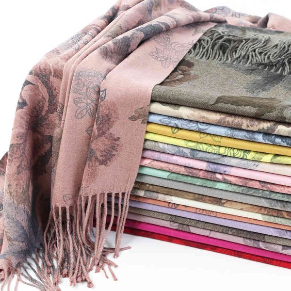 

designer knitted spring winter women scarf plaid warm cashmere scarves shawls luxury brand neck bandana pashmina lady wrap, Blue;gray