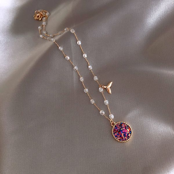 

necklace luxury designer chain mermaid sea's daughter super fairy, Silver