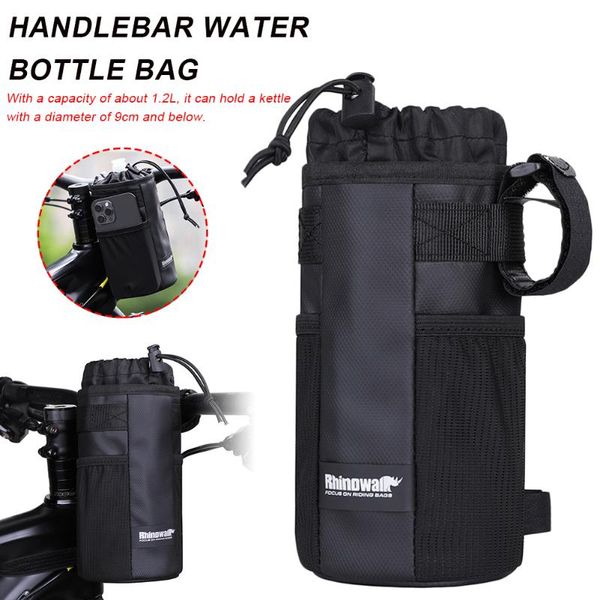 

water bottles & cages bicycle bag cycling bottle carrier pouch mtb bike insulated kettle riding handlebar holder accessories