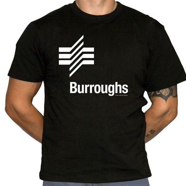 

burroughs corporation 70s logo t-shirt - defunct computer company, White;black