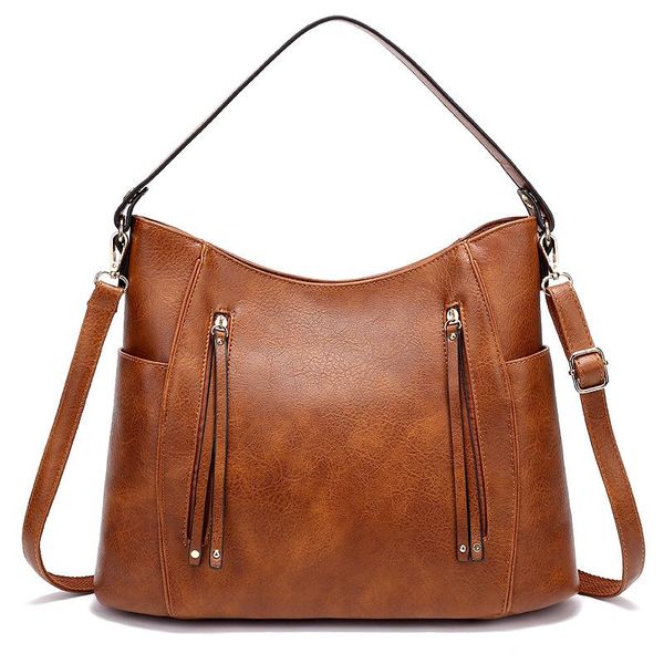 

female genuine leather shoulder bags luxury women handbags ladies big designer handle bag tote c1206