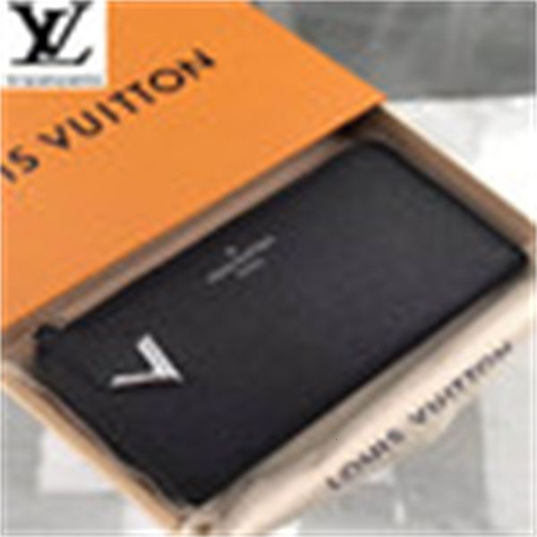 

chain luxury kujd embossed leather metal v logo comete wallet m60146 long wallet brand wallets compact purse clutches evening designer key