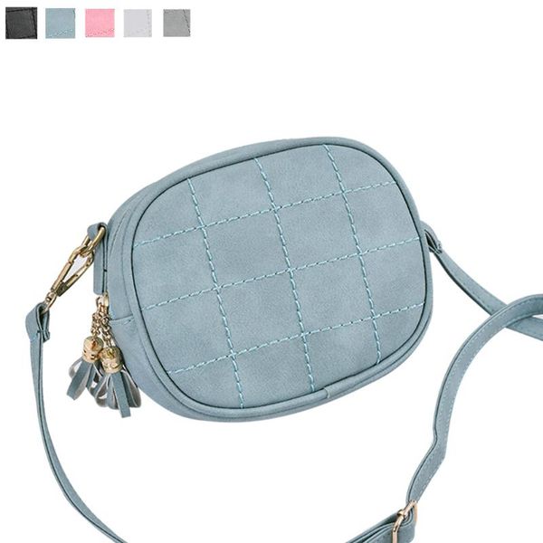 

evening bags fashion women mini messenger solid color leather zipped lattice clutch handbag ladies girls shoulder bag sale-wt