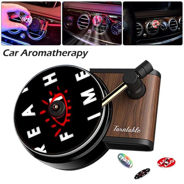 

interior decorations car air freshener record player spin phonograph vent outlet diffuser perfume clip retro accesories