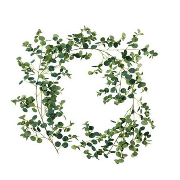 

artificial flower rattan money leaf eucalyptus vine wedding birthday background arch winding decorative flowers & wreaths