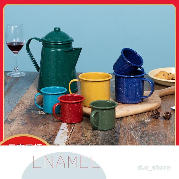 

mugs colored starry enamel mouth cup home creative simple couple ceramic mug large capacity drinking water mouthwash