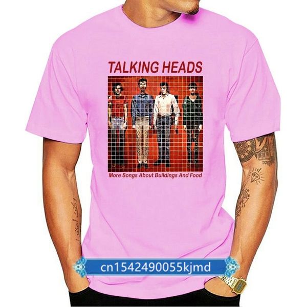 

men's t-shirts more songs about buildings and food talking heads cool t shirt b362, White;black