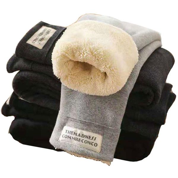 

trousers 2021girls lambswool baby thick pants kids warm leggings winter girl cotton children clothes outside wear, Blue