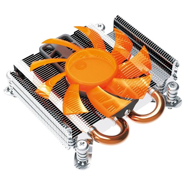 PCCOOURER S89 27 мм Ультратонкий компьютер CPU Cooler 2 Тепловые трусы 80 мм Разъем отключения радиатора Intel 775 115x для HTPC 1U Mini Case Aio Server
