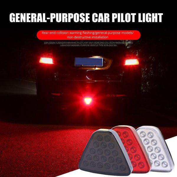 

emergency lights triangle brake pilot light universal modified car tail warning automobile rea collision prevention flashing cruise