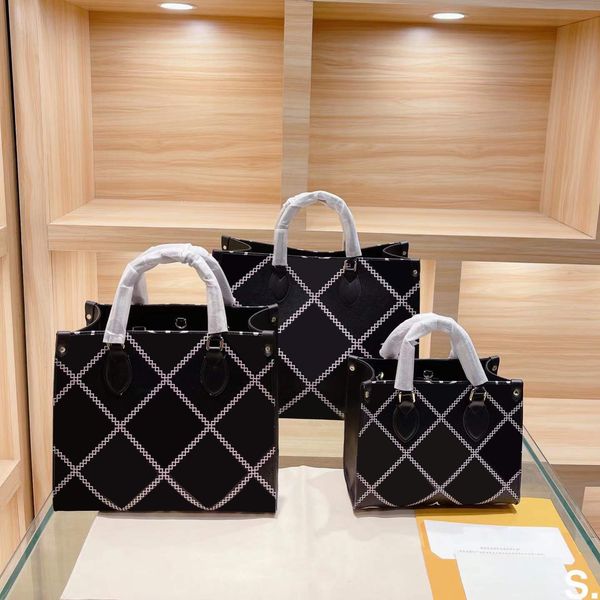 

luxurys designers bags women shoulder handbag onthego mummy bag large capacity square letter handbags lady messenger purse style very good n