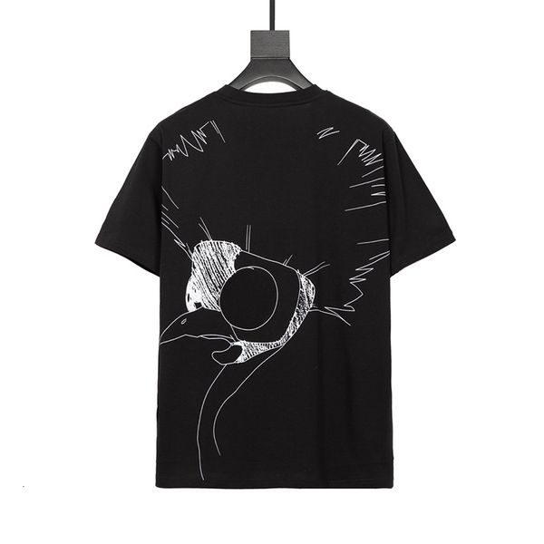 

mens sketch bird black white men women stylist shirts couples t shirt size xs, White;black