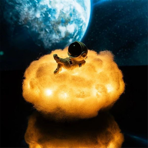 

night lights 2021 novelty usb power rainbow effect light led colorful clouds astronaut lamp kid's lover friend creative birthday gift