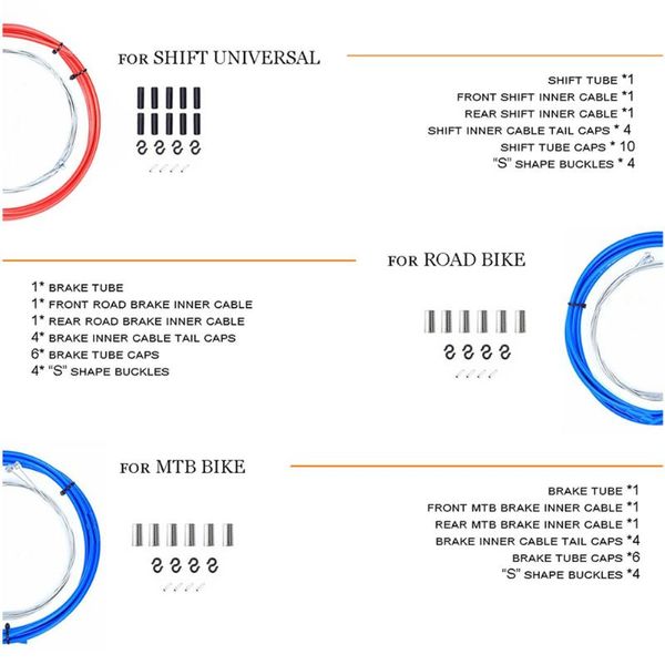 

bike brakes ly brake shifts cable housing group sets for mountain road bicycle wire tube line hose sd669