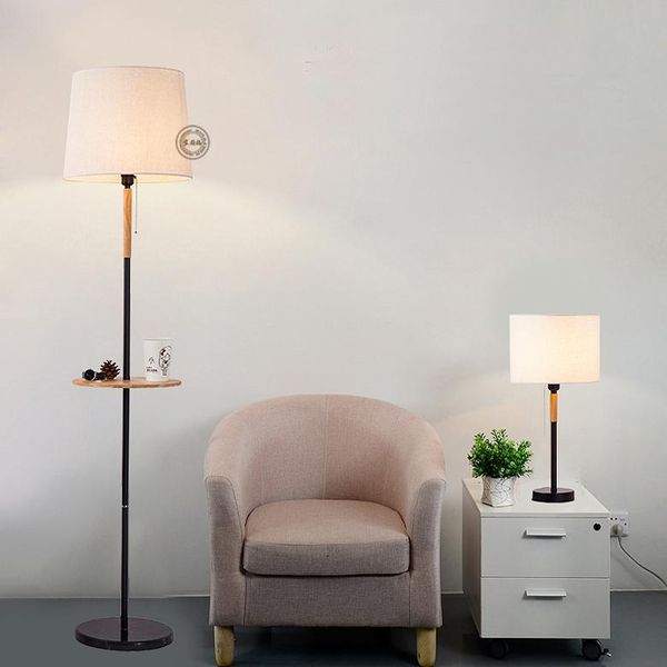 

floor lamps the nordic modern light living room lamp bedroom bedside decorative cloth el wood
