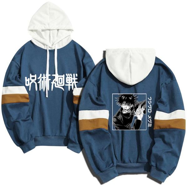 

men's hoodies & sweatshirts jujutsu kaisen fushiguro megumi men women sweatshirt fleece streetwear sudaderas dropship custom clothing, Black