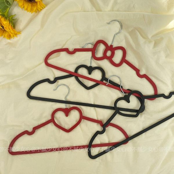 

hangers & racks girl heart love bow clothes hanger plastic rack traceless storage household