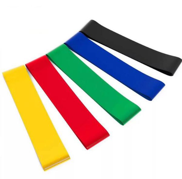 

5pcs set resistance band fitness 5 levels latex gym strength training rubber loops bands fitness equipment sports yoga belt