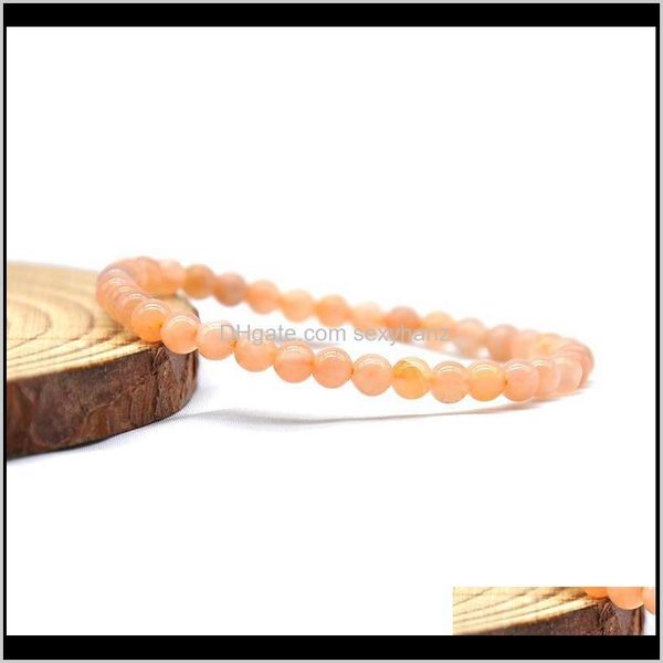 

jewelry4mm small bead fashion women bracelets nature sun stone moonkite amethysts round beaded bracelet 18dot5 cm stand beaded, strands drop, Black