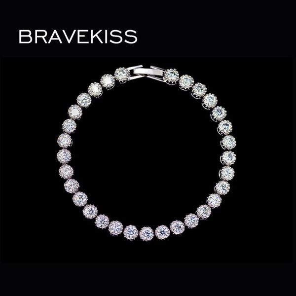 

bridal cz crystal tennis bracelets for women zircon beads bracelet bangle strand chain bijoux bub0030 link,, Black