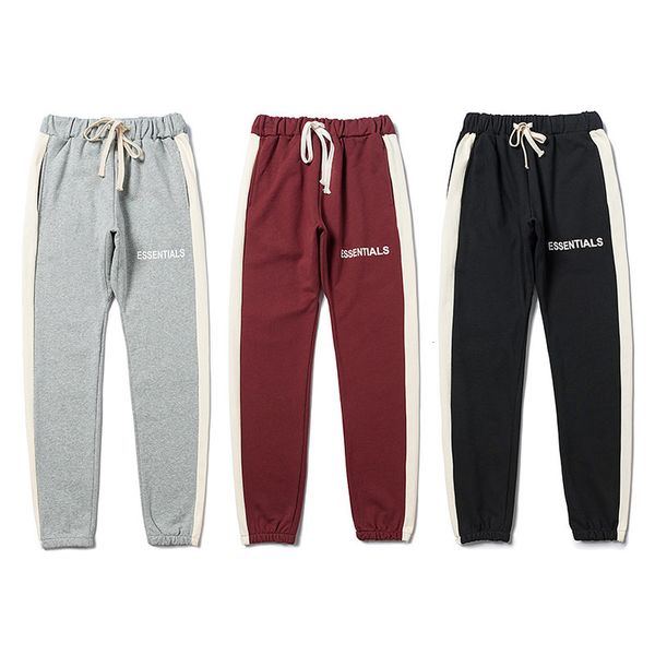 

men's pants nvoa essentials sweatpants kanye west joggers calas comprimento total broadcloth cordo o0h3, Black
