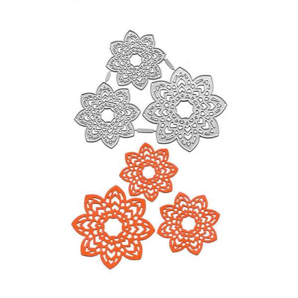 

painting supplies 3pcs flower metal cutting dies scrapbooking embossing folders for card making craft stencil slimline