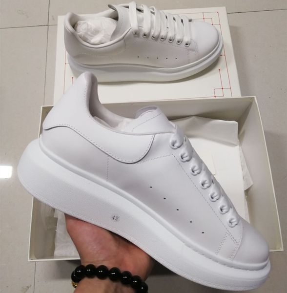 

lace-up stamp design mens casual sneaker shoes smooth calfskin leather rubber sole women sports trainers croco suede heel with additional se, Black
