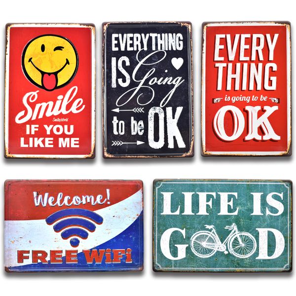 

3d embossed vintage home sweet home decor metal tin sign love life retro signs wall art poster iron painting door plates
