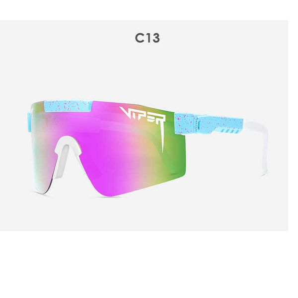 

2021 new brand highquality viper glasses sunglasses double wideangle polarized lens tr90 frame uv400 x0707, White;black