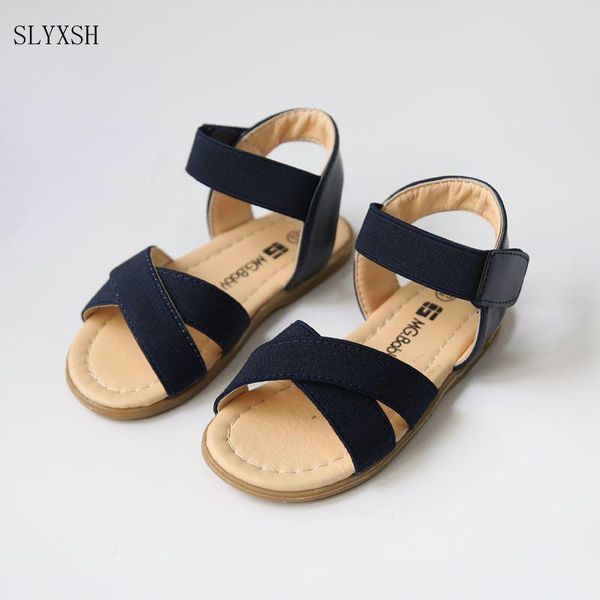

children shoes 2021 summer girls sandals beach babys toddler 21-30, Black;red