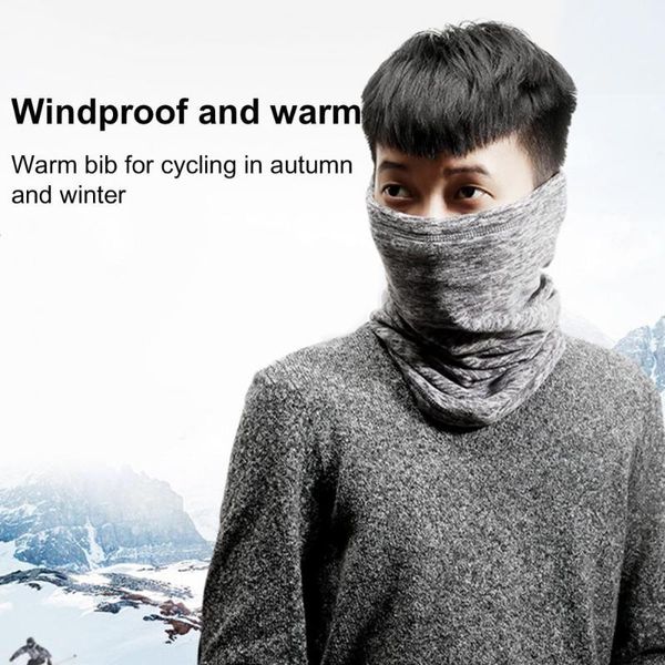 

cycling caps & masks neck bandana windproof keep warm skin-friendly multifunctional protection scarf warmer outdoor hiking sportwear, Black