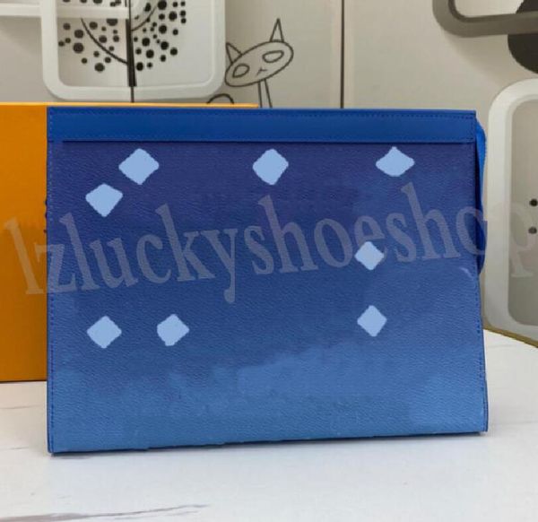 

luxurys blue flowers designers zipper clutch bag women wallets wristlet bags key pouches coated canvas men coin purse daily storage mobile p, Red;black